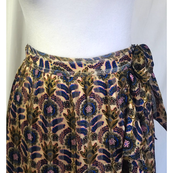 New W/Tag Scotch & Soda Womens Printed Floral Wrap Mini Skirt XS RT $118 - Picture 4 of 11